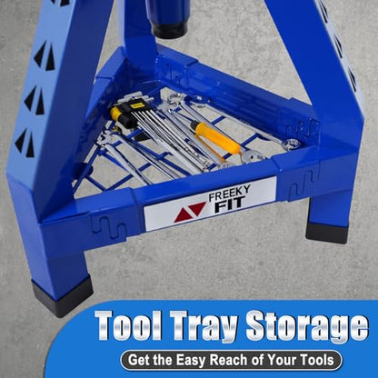 Adjustable Shop Stool (Blue/24.4-28.3 Inch)