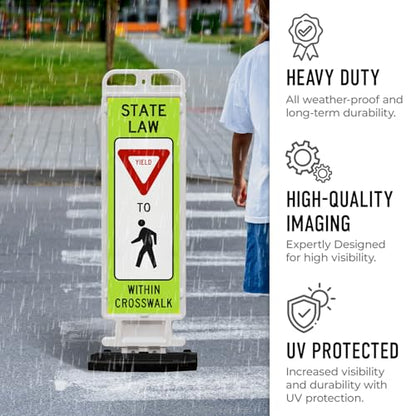State Law Yield for Pedestrian Within Crosswalk R1 (Yield For Pedestrian Within Crosswalk)