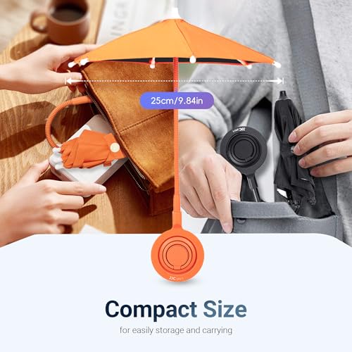 UPF 45+ Magnetic Phone Umbrella with Black Anti (ORANGE(Upgrade for Phone))