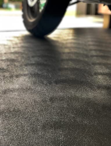 Seamless Sheet Vinyl Shed Flooring Cover with Bonded Fibrous Backing (8' x 12' / Slate Grey)