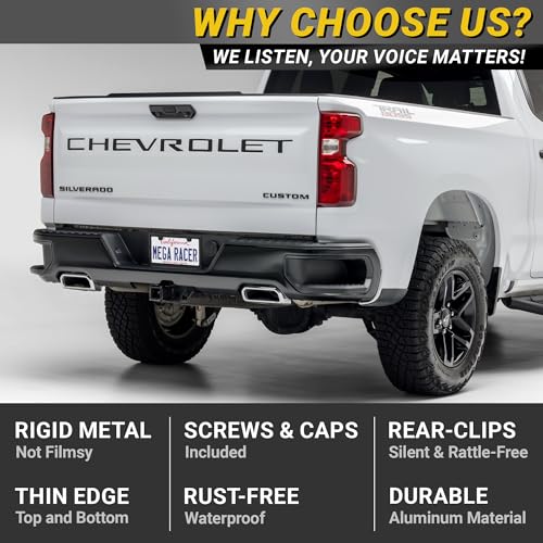 Premium Slim Matte Black License Plate Frames (Black / 4 Piece)
