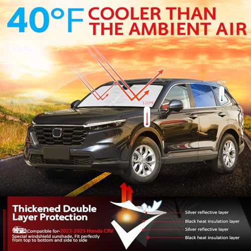 Windshield Sun Shade for Honda CRV 2023 (for 2023-206 CR-V)