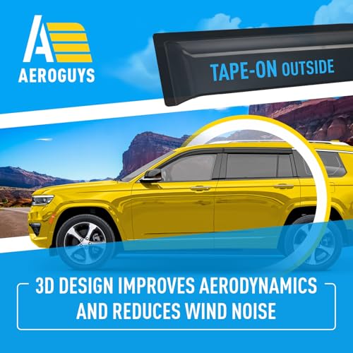Extra Durable Window Deflectors Tape (For Jeep Grand Cherokee L 2021-2026)