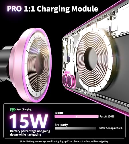 for Magsafe Car Mount Charger (Pink)