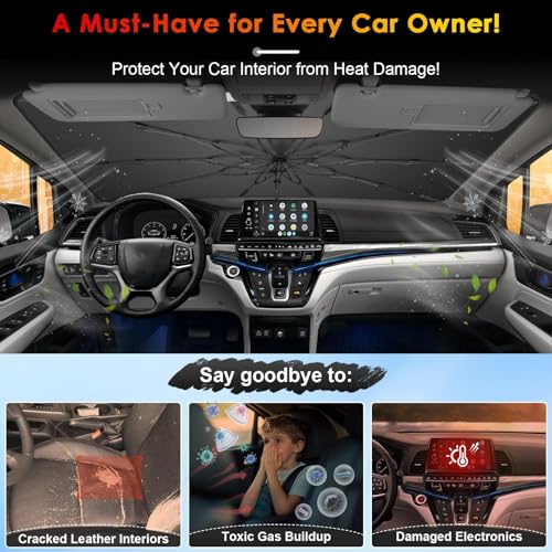 for Windshield Sunshade Umbrella for 2018 (for 2018-2026 Honda Odyssey)