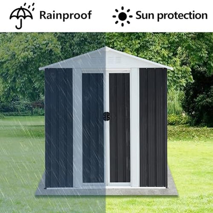 5x3 FT Outdoor Storage Shed (5x3 FT/Base Frame / Gray)