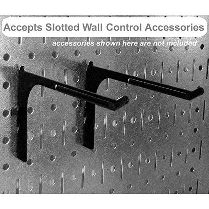 30-WRK-400WB Standard Workbench Metal Pegboard Tool Organizer,White/Black (White/Black)