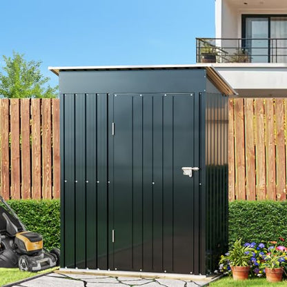 Vertical Outdoor Steel Storage Shed (5X3FT / NightBlue)