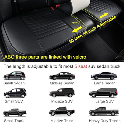 Back Seat Covers (Black / 1x Rear Seat Covers)