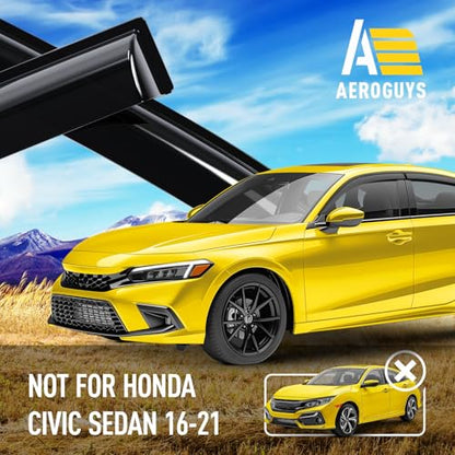 Extra Durable Window Deflectors Tape (For Honda Civic 22-26 Sedan)