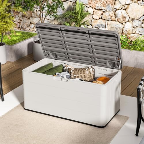 110 Gallon Pro Resin Deck Box (White / 110 Gallon)