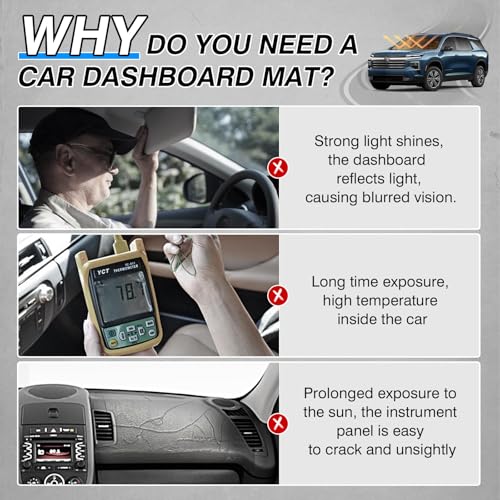 Dash Cover for Chevy Traverse 2018 2019 2020 2021 2022 2023 (59.06*21.26(Chevy Traverse 18-23))