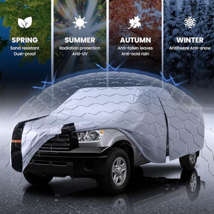 Multi Layer Toyota Tundra Truck Cover (W.Fit Tundra(1999-2021) Access/Extended Cab SB / White Truck Cover)