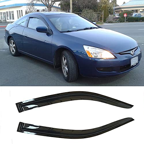 Window Extra Durable Rain Guards for 2003 (For 2003-2007 Accord Coupe)