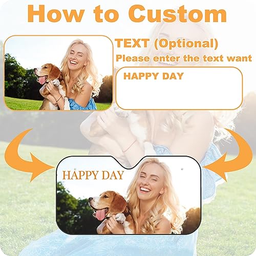 Custom Car Windshield Sun Shade (Photo S)