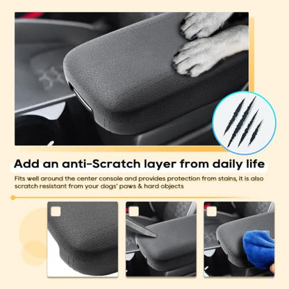 2025 2026 Kia Sportage Silicone Armrest Cover with Armrest Hidden Organizer (8)25-26 Sportage NQ5 Silicone with Box)