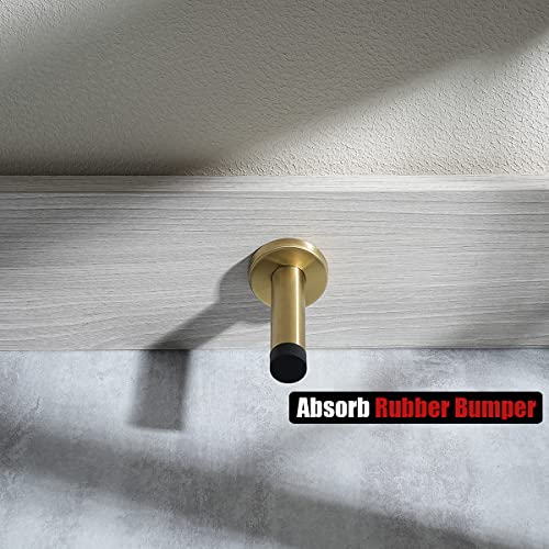 Door Stopper Gold (1 Pack / Gold & Black Tip)