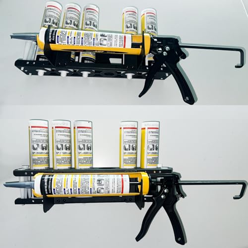 Caulking Tube and Gun Holder Storage Rack Organizer (1)