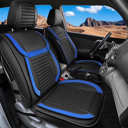 Car Seat Covers Full Set (Black+Blue / Full set)
