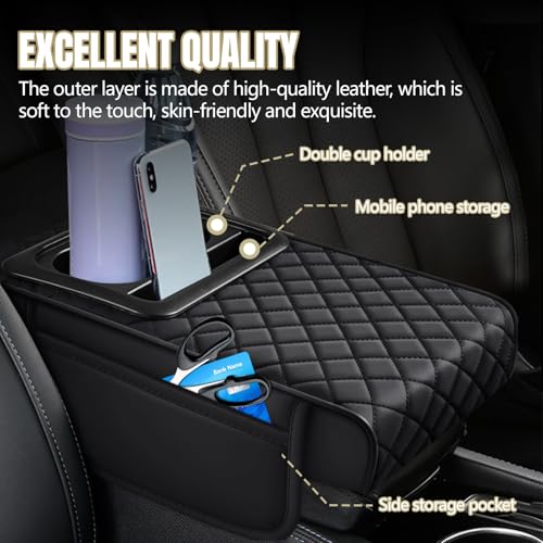 Car Center Console Cover (Black)