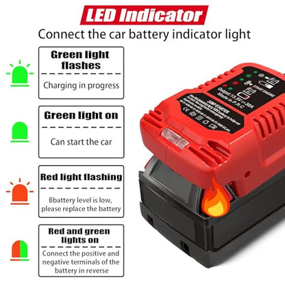 Car Jump Starter Adapter for Milwaukee M18 18V Batteries (JUMP for Milwaukee M18)