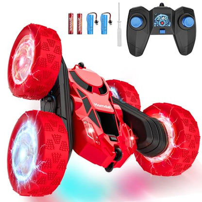 Remote Control Car for Kids Ages 6 (Red / Glow (Headlights & Wheel Lights))