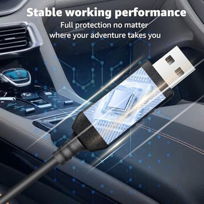 USB to RJ11 Radar Detector Power Cable for Uniden Escort Beltronics etc (9.8ft)