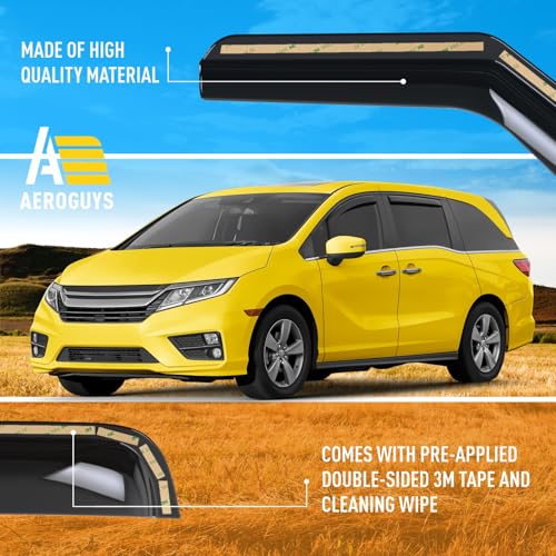Extra Durable Window Deflectors in (For Honda Odyssey 18-26)