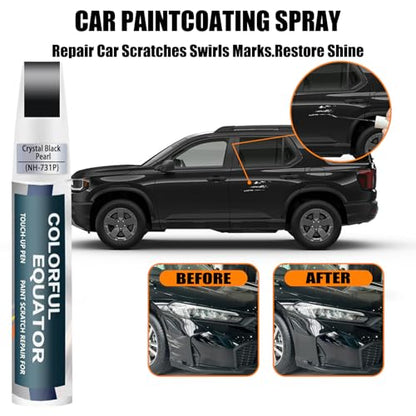 Car Touch Up Paint (Crystal Black Pearl(NH-731P) for 2025 CR-V/2025 CIVIC/2025 Accord/2025 HR-V/2025 Pilot/2025 Odyssey/2025 Ridgeline/2025 Passport)