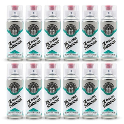 2K High Gloss Clear Coat Spray (12 Spray Can)