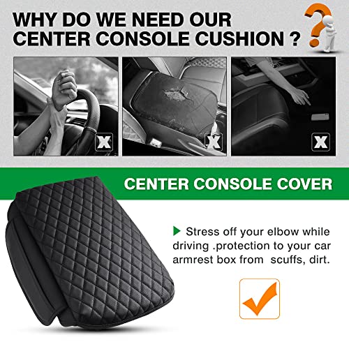 Custom for Center Console Cover Jeep Grand Cherokee L Accessories 2021 (Size for Jeep Grand Cherokee L 2021-2026)