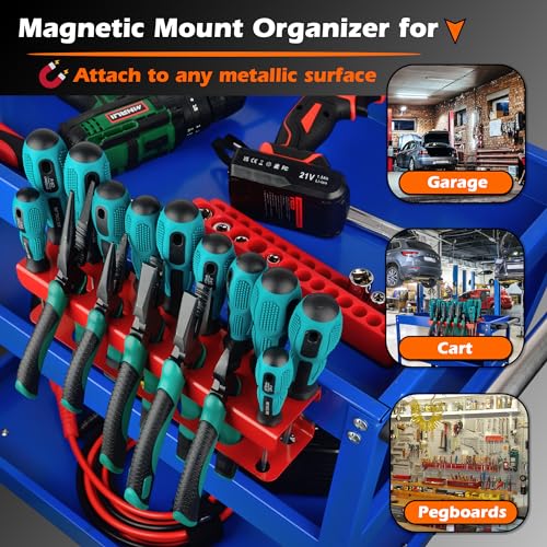 Magnetic Screwdriver Holder (Red Magnetic Screwdriver Rack)