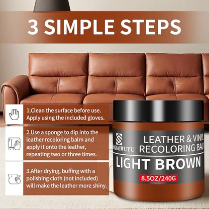 Leather Recoloring Balm (Light Brown / Leather Recoloring Balm)