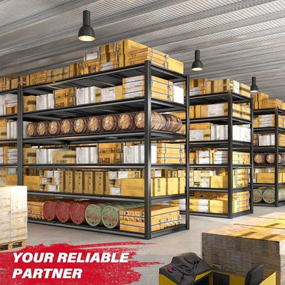 84“H Garage Shelving Heavy Duty Storage Shelves 3500 LBS Adjustable Metal Shelving Uints and Storage for Garage (6 tier-60 "Wx84 "Hx22 "D)