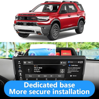 Car Phone Holder Center Console Organizer Tray for Honda Passport 2026 [12.3 inch Touch Screen] Auto Interior Accessories Cell Phones Mount Mobile Cellphone Stand Dashboard Screen Storage Accessory