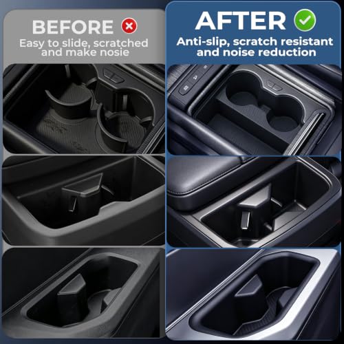 1st & 2nd & 3rd Row Cup Holder Inserts for KIA Telluride 2027+ (Fit for 2027+ Telluride, High Trim)