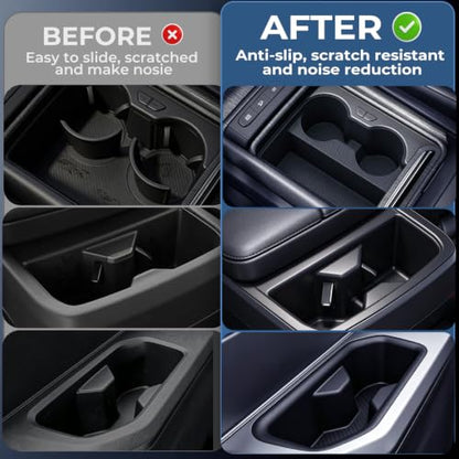 1st & 2nd & 3rd Row Cup Holder Inserts for KIA Telluride 2027+ (Fit for 2027+ Telluride, High Trim)