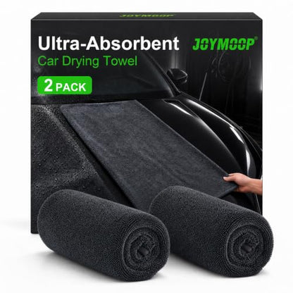 Car Drying Towels (New Car Towels - Dark Grey / 35.4"x23.6" - 2pcs)