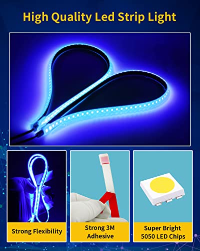 Blue Led Strip Lights (Blue / 24 inch)