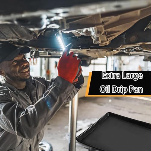 3Pcs Auto Oil Drip Pan Extra Large Oil Drip Pan for Under Car (3PCS)