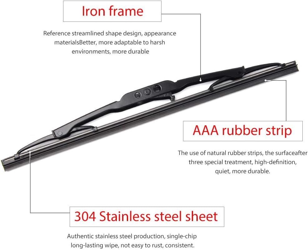 Rear Wiper Arm Blade Set (16"+12")