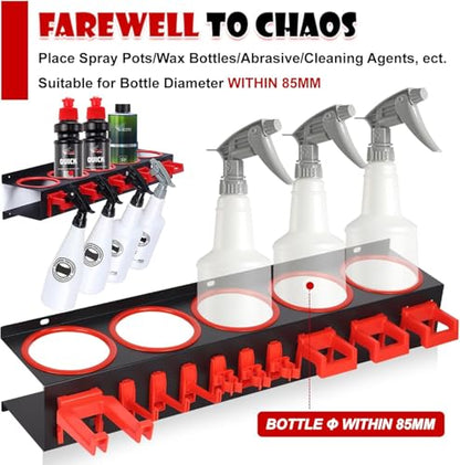 Spray Bottle Holders (2 Pack Spray Bottle Racks)
