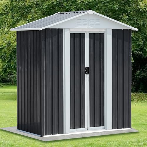 5x3 FT Outdoor Storage Shed (5x3 FT/Base Frame / Gray)