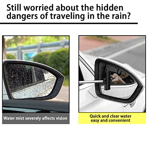 38.6 Inch Telescopic Side Mirror Glass Squeegee (Pink)