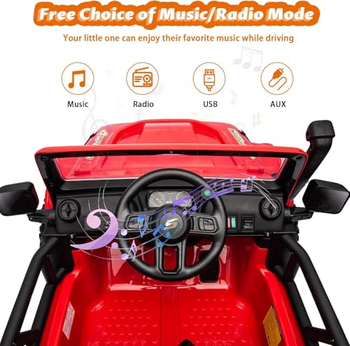 24V 2 Seater Ride On Car for Kids (Red)