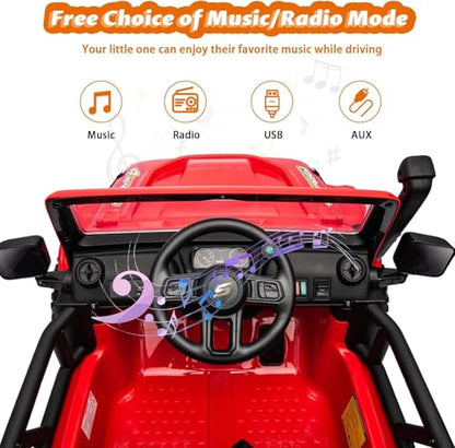 24V 2 Seater Ride On Car for Kids (Red)