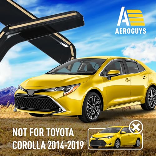 Extra Durable Window Deflectors in (For Toyota Corolla 20-26)
