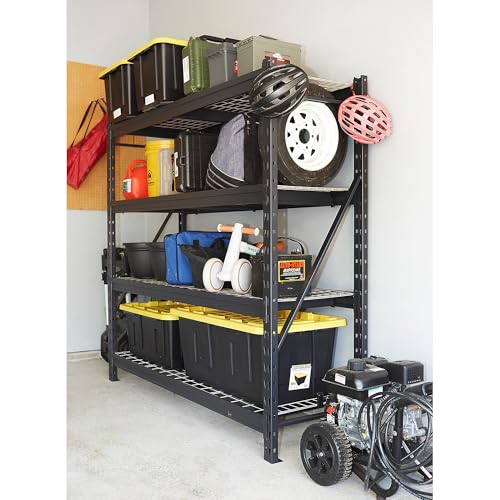 4 Tier Industrial Steel Shelving Unit (4 Tier)