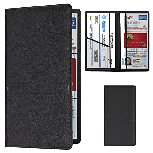 Car Registration and Insurance Card Holder (Cross Black)