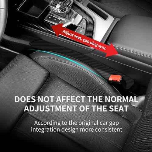 2PCS Car Seat Gap Filler (Carbon Fiber)